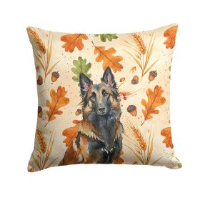 Belgian Tervuren Heirloom Fall Throw Pillow Decorative Indoor Outdoor Accent Cushion for Couch, Bed or Patio, 18Hx18W