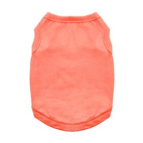 Cotton Dog Tank (Color: Coral, size: X-Large)